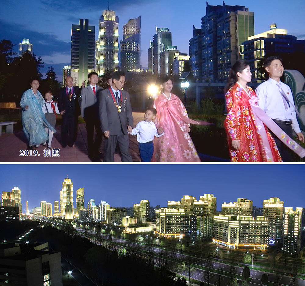 黎明大街的夜景