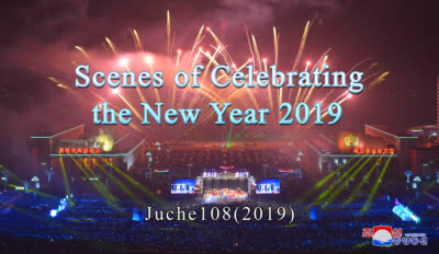 Scenes of Celebrating the New Year 2019