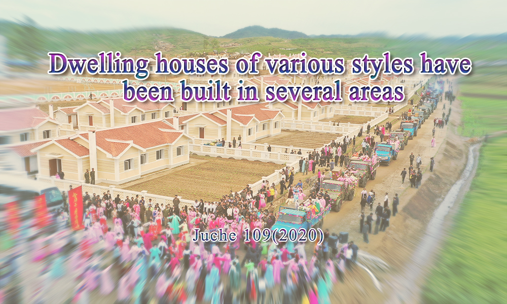 Dwelling houses of various styles have been built in several areas