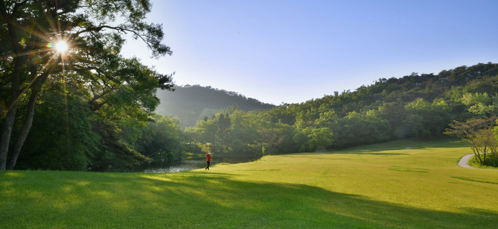 Le terrain de golf de Pyongyang