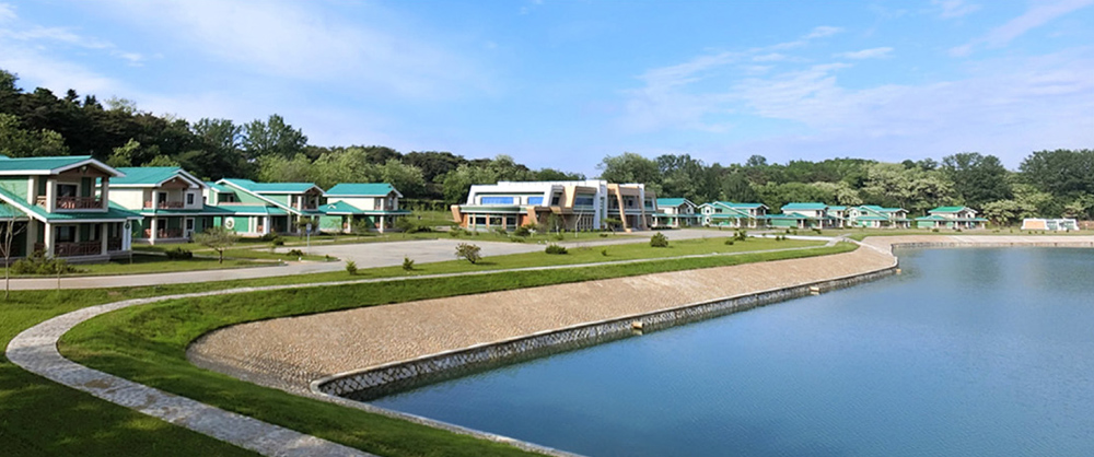 Le terrain de golf de Pyongyang