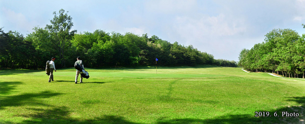 Le terrain de golf de Pyongyang