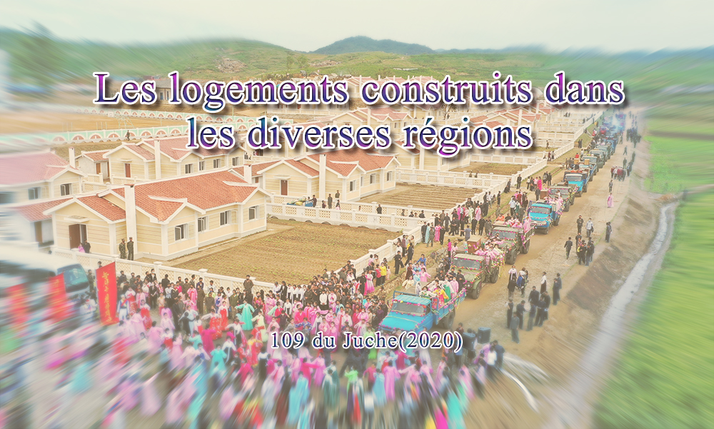 Les logements construits dans les diverses régions