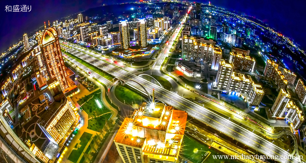 平壌の夜景