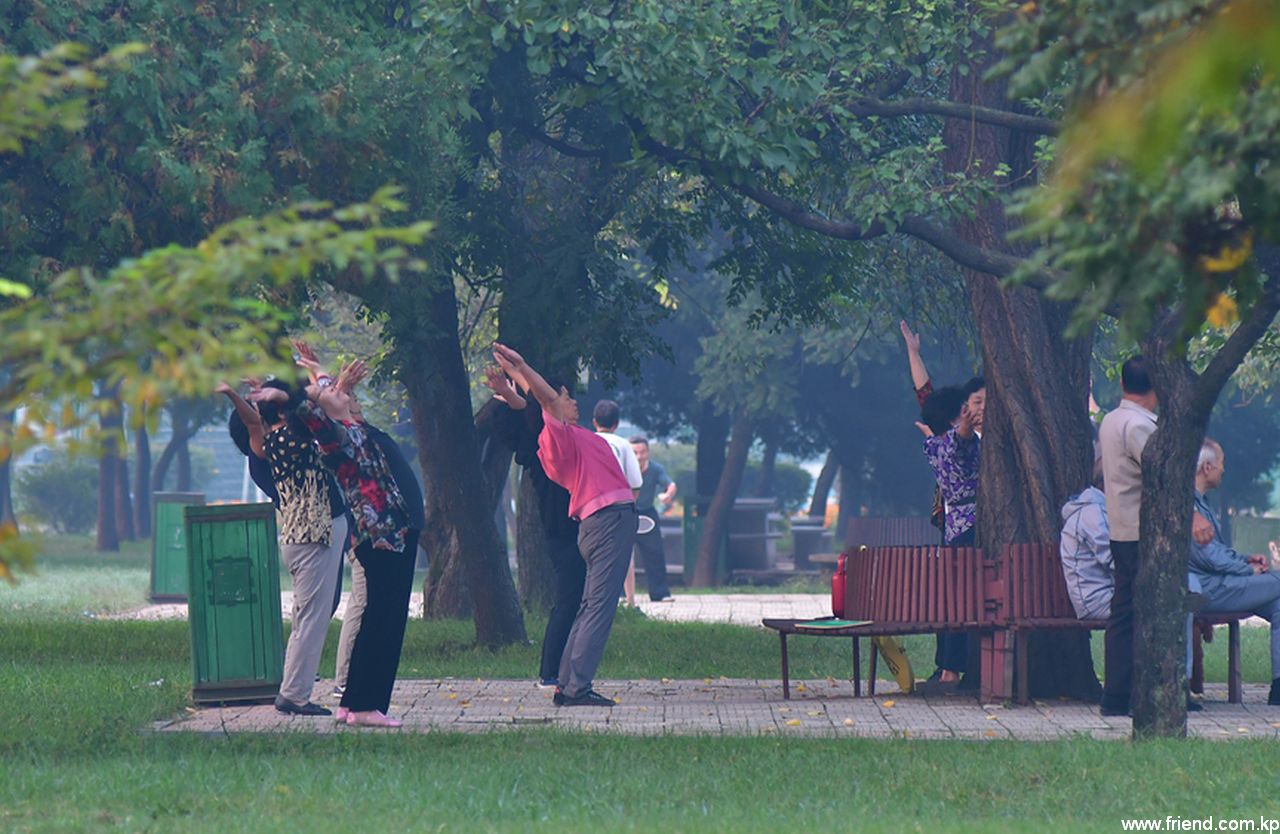 On the bank of Taedong River