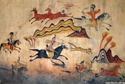 《Hunting》 of Middle Tomb in Jian