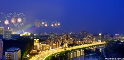 A Night view of Pyongyang