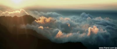 Sahwang Peak of Mt. Kuwol Covered by Clouds