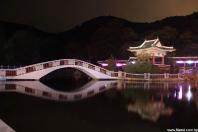 Evening view of Unjong Lake