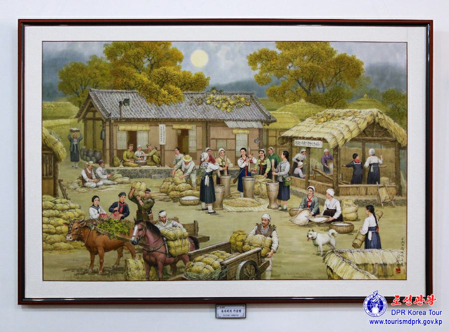 庆祝伟大领袖金日成同志华诞113周年老画家美术展