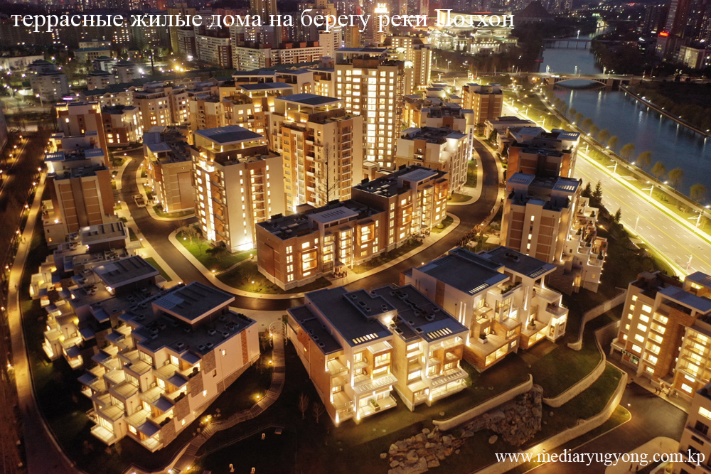 вечерний пейзаж Пхеньяна