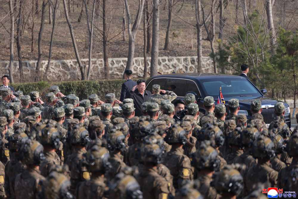 경애하는 김정은동지께서 조선인민군 각급 특수작전구분대들의 훈련실태를 료해하시였다