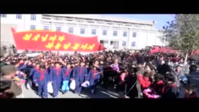 “Long live the Workers’ Party of Korea” shouted in northern area