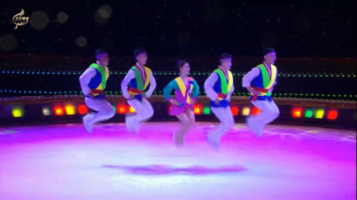 Acrobatics on the ice"Rope-skipping"