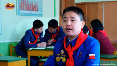 Story of blessed happy children<br>Happy Kim Ryo Gwang <br> Pothonggang Senior Middle School