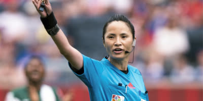 International football referee Ri Hyang Ok